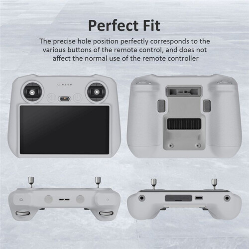 For   3 Pro/ 3/3C/AIR 2S RC Drop-Resistant Remote Control Protective Cover Silicone Cover Accessories Grey 1