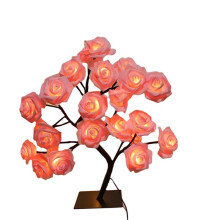 Luz Noturna em Formato de Árvore com Flor , Abajur de Mesa com Alimentação USB para Quarto, Luzes Decorativas para Ambiente, Presente Ideal