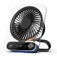 Fan USB Desk Fan - Ultra Quiet, Rechargeable, 180 Foldable Personal Fan for Travel, Office, Bedroom