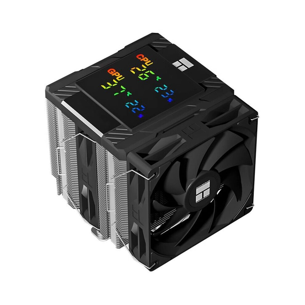 Photos - Computer Cooling PA 120 Digital Chassis Air Cooling Radiator 6 Heat Pipe/CPU/CPU Simultaneous Monitoring Supports LGA1851/1700/AM5 A