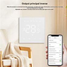 Tuya WiFi Temperature Controller 100-240V 3A Water Heating Compatible with Alexa and Home Black