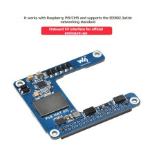 Waveshare voor Raspberry Pi 5/CM5 PoE HAT Power over Ethernet HAT(H) 5V 5A Ondersteuning 802.3af/At met Behuizing voor RPI 5/CM5