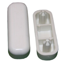 Oval PushIn Toilet Seat Bumpers Replacement White Plastic Durable Scratch Protection 1Pack