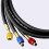 Professional Refrigerant Charging Hose Set for AC , ColorCoded 0.9M with Flow Control Valves 5