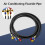 Professional Refrigerant Charging Hose Set for AC , ColorCoded 0.9M with Flow Control Valves 3