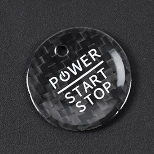 Auto Start-/Stopknop van Echt Koolstofvezel Auto-Interieuraccessoires voor  Mustang Mach-E 1