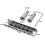 6-Saddle Bridge Adjustable Electric Guitar Replacement Bridge for Bigsby 6