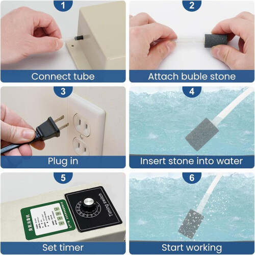 2000mg/H Ozone Generator Includes Timer for Water Air Sterilizer Purifier Disinfection for Pool Maintenance US Plug 2