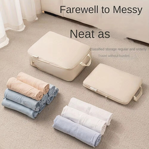 6-Piece Compression Clothes Storage Bag- Durable, for Luggage and Clothing Classification A 2