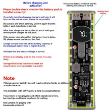 8 Slots 18650 DIY Power Bank Case PD 45W Fast Charging DIY Battery Box Cell Holder Shell No Soldering for Laptop Yellow