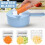 Hachoir à Légumes Multifonction, Coupe-Légumes, avec Récipient 5