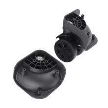 Black Nylon Suitcase Caster Swiveling Replacement Wheel 50mm Diameter