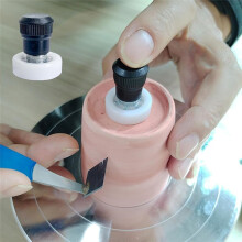 4Pcs Ceramic Clay Finishing Tool with Hand Protection Pottery Wheel Trimming Tools Pottery Suitable for Clay Enthusiasts