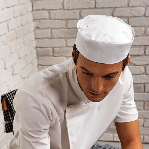 Premier (M, White) Premier Turn-Up Chefs Hat 1