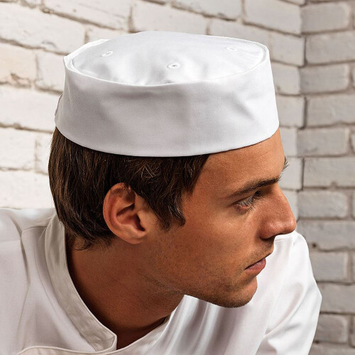 Premier (M, White) Premier Turn-Up Chefs Hat 2