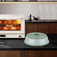 Coperchio Riscaldante per Forno A Microonde, Multifunzionale, Pieghevole, Salvafreschezza, Resistente All'Olio e Agli Schizzi