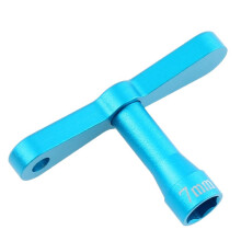 Llave de Tuercas Hexagonales de 7 mm para Rueda de Metal, Herramienta para Coche RC Crawler TRX4M SCX24 AX24 FCX24M 1/18 1/24, Piezas de