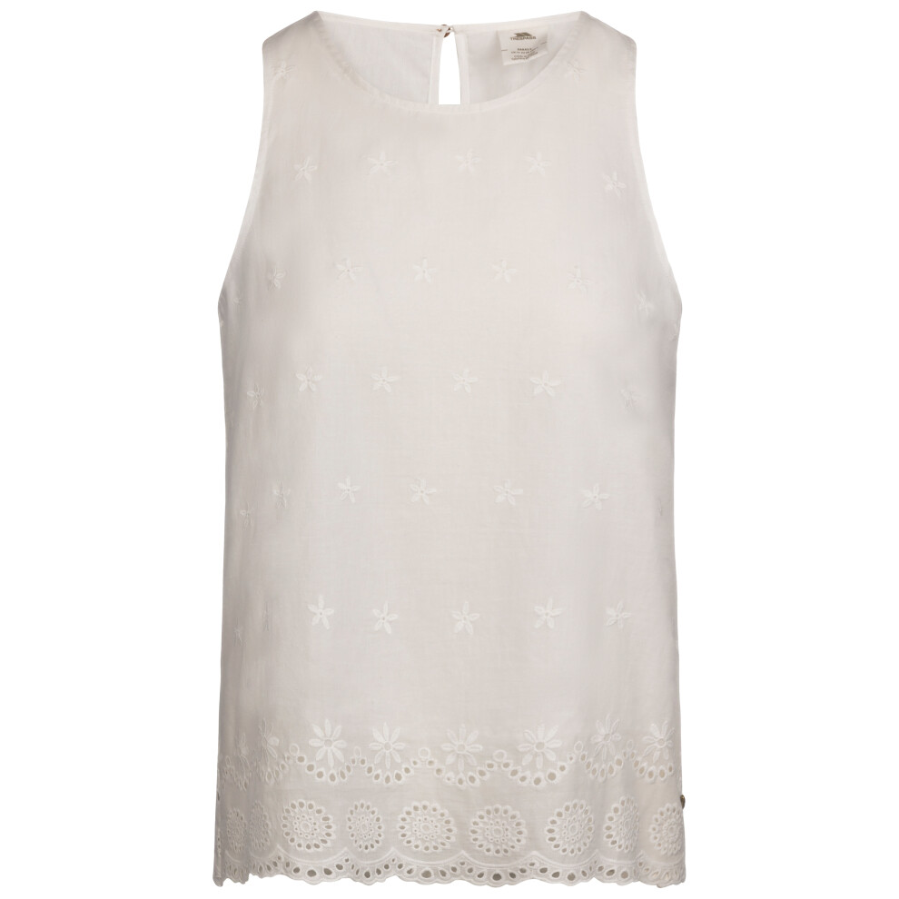 New Trespass Women's (16, ) Casual Sleeveless Top Zadie White