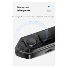 Bike Turn Signal Rear Light Wireless LED USB Rechargeable Tail Lamp Remote Control Warning Light for Cycling Accessories