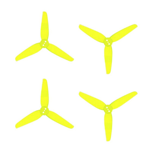 Hélice de 3 Pás T3X1.8X3-1.5MM PC para Avião RC de 3 Polegadas FPV Drone Acessório DIY