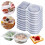 20 PCS Snack Containers with Lid Leakproof Dipping Containers with 2 Compartments Reusable Snack Containers 5