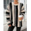 (XL, Multicolor) Γυναικείο Ριγέ Πουλόβερ Στρογγυλή Λαιμόκοψη 7