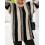 (XL, Multicolor) Γυναικείο Ριγέ Πουλόβερ Στρογγυλή Λαιμόκοψη 5