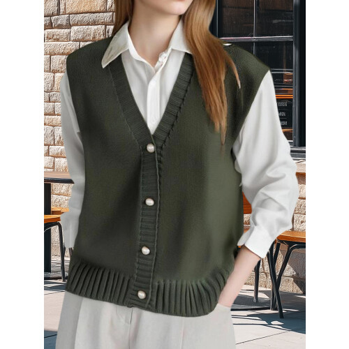 (One Size, Army Green) Γυναικεία Ζακέτα Χαλαρή Χειμερινά Ρούχα 2