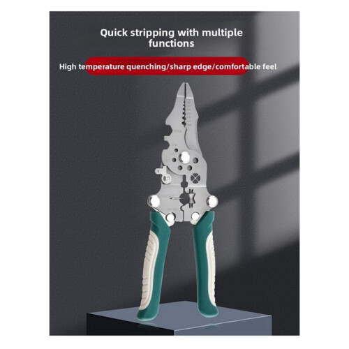 Multifunctional Foldable Wire Stripper Crimper Cable Cutter Pliers Electrician Cable Cutting Wiring Stripping Tools 2