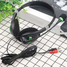 3,5 mm Kabelgebundene Kopfhörer mit Mikrofon, Geräuschunterdrückung, USB-Kopfhörer für Laptop-PC-Computer
