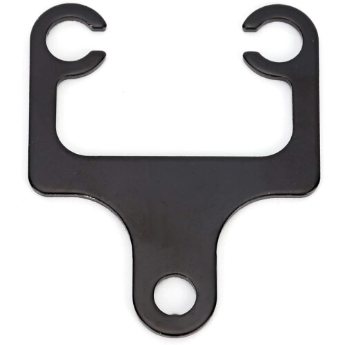 Black Universal Motorcycle Speedometer Mount and Tachometer Bracket for Secure Odometer Fixing 2