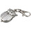 Owl Pocket Watch with Key Chain 40 x 25 mm Silver 5