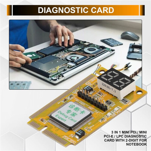 Notebook Diagnostic Card 2-Digit  PCI/PCI-E LPC POST Analyzer Tester 2