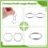 60 Pcs 20mm Outside Dia Universal Split Key Rings Keychain Holders 6