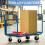 Black White Plastic Core Foam Shopping Trolley Cartwheel Casters 4