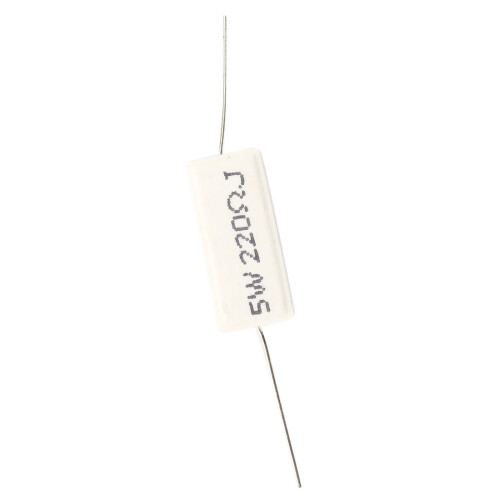 10 pezzi cavo assiale Cemento Ceramic Power resistenza da 220 Ohm 5W