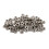 100Pcs M3 3mm Female Thread Hex Metal Nut Fastener Silver Tone 8