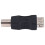 USB printer adapter type A female - type B male black silver tone 2