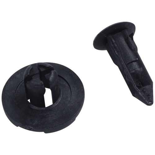 20 Rivets en Plastique pour Attache à Vis, Noir 1