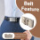 Men's Solid Buckle Automatic Ratchet Leather Belt Buckle 4