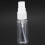 50-pack Empty Clear Plastic Fine Mist Spray Bottles with Microfiber Cleaning Cloth, 20ml Refillable Container Perfect for Cleaning Solutions, Oils, 7