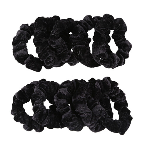 Confezione da 10 Elastici per Capelli Elastici per Capelli in Velluto Nero