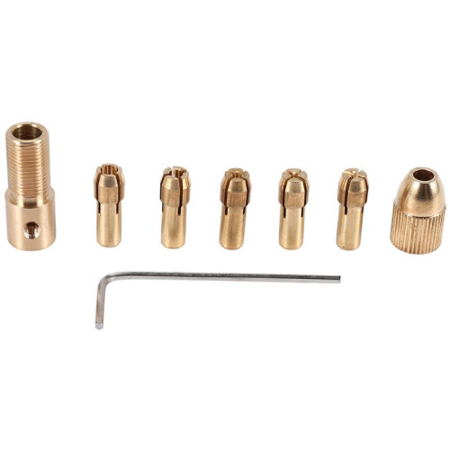 8-Piece 0.5-3mm Drill Chuck Collets Set of Quick Chuck for  Tools
