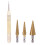 3 pcs HSS Titanium Step Drill Bit Set & 1 pcs Automatic Center Punch 2