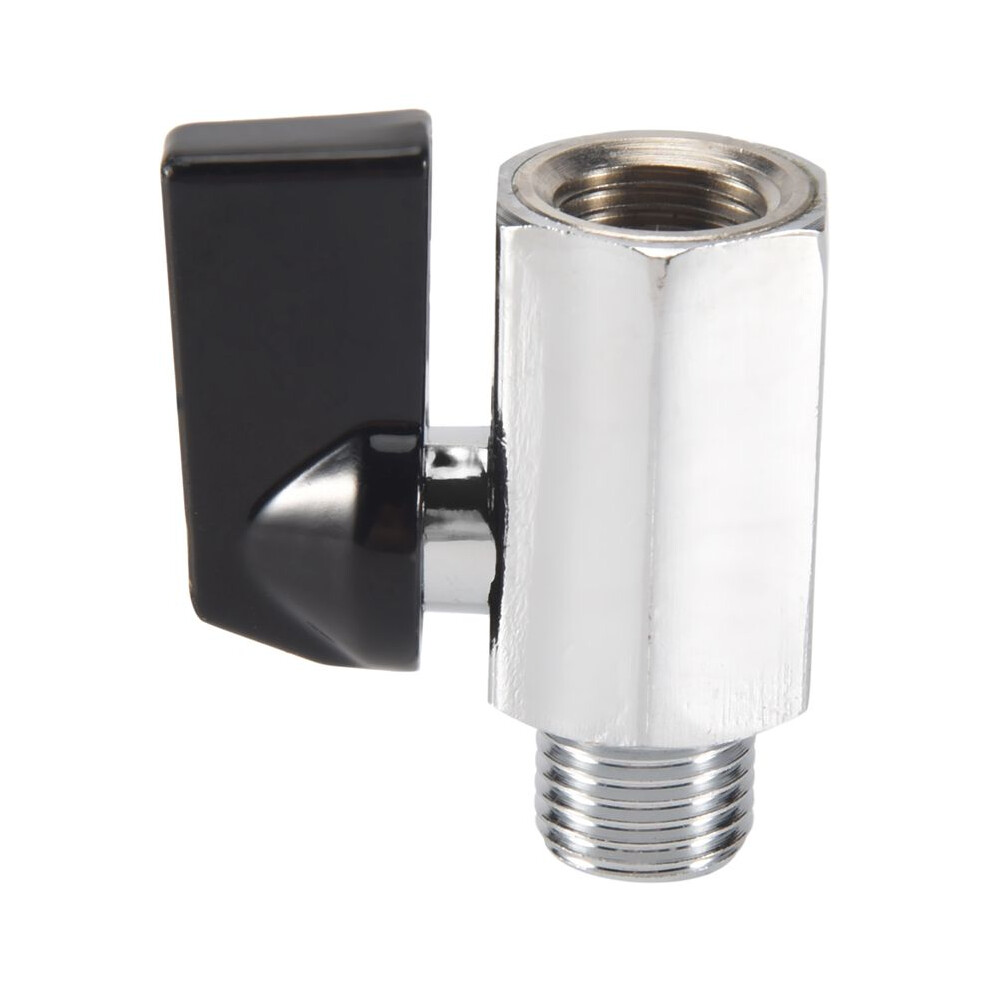 Chrome Brass 1/4Inch Bsp Valve Threads Tap Male To Female Air Compressor Hose 6031794428019