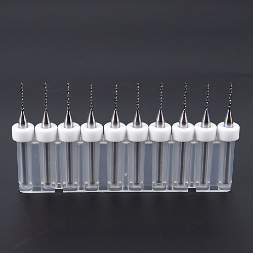10pcs/Set 0.8mm High Quality PCB Print Circuit Board Carbide  Drill Bits Tool 1