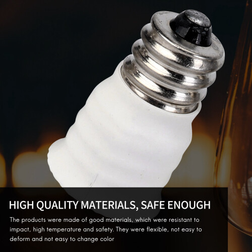 6-Pack E12 to E14 White Bulb Converter LED Light Holder Lamp Adapter Socket Changer High Quality 2