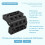Hinge for barrier,  bearing, plastic, robust, 40 x 40 mm 4