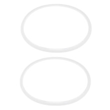 Junta de Borracha de 2 PeçAs Panelas de PressãO com Anel de VedaçãO 28 Cm de Diâmetro Interno, Branco Transparente