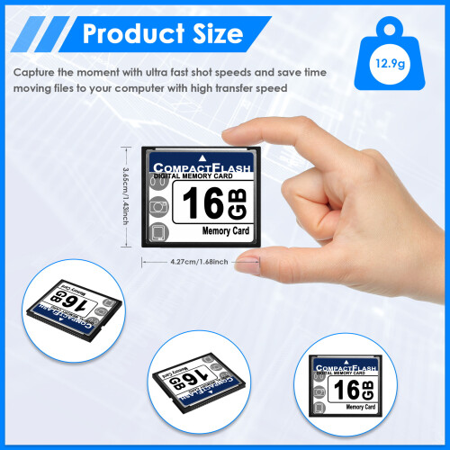 Professional 16GB Compact Flash Memory Card(White&) 2